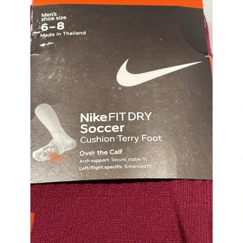 2-NIKE Classic III Cushion Terry Foot Socks Over The Cart Med Men 6-8 Women 6-10